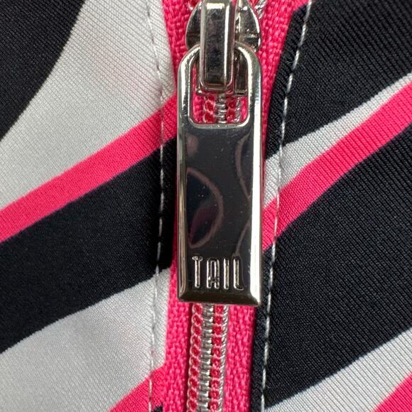 Tail Wmens Golf Shirt Bright Pink Black Abstract Pattern Sleeveless Size XS NWOT - Picture 5 of 8